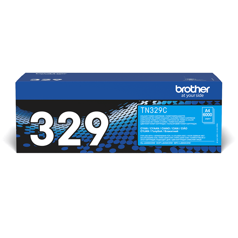 Оригинална тонер касета Brother TN329C – син цвят